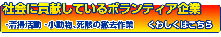 社会に貢献しているボランティア企業